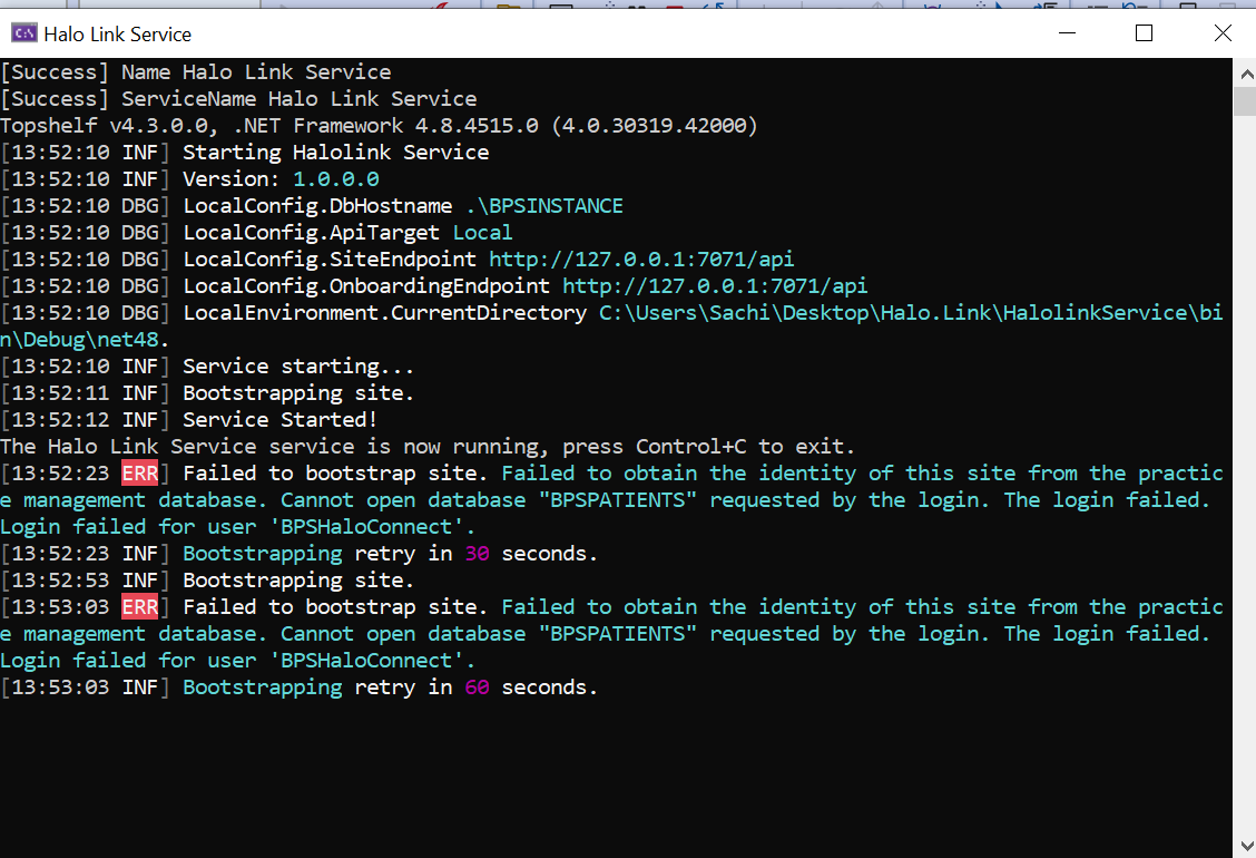 halo-link-bootstrap-failure.png